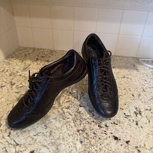 Born Paulina Brown Leather Casual Sneaker Oxford Laceup Sneake Shoes Women's 7.5